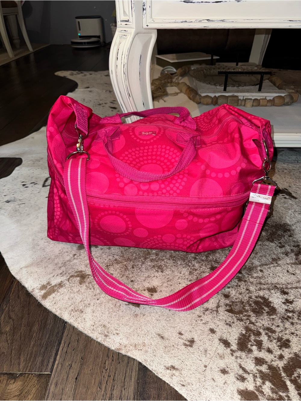 Thirty-One Hot Pink Duffle Bag
